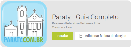 Guia completo de Paraty - aplicativo para Android